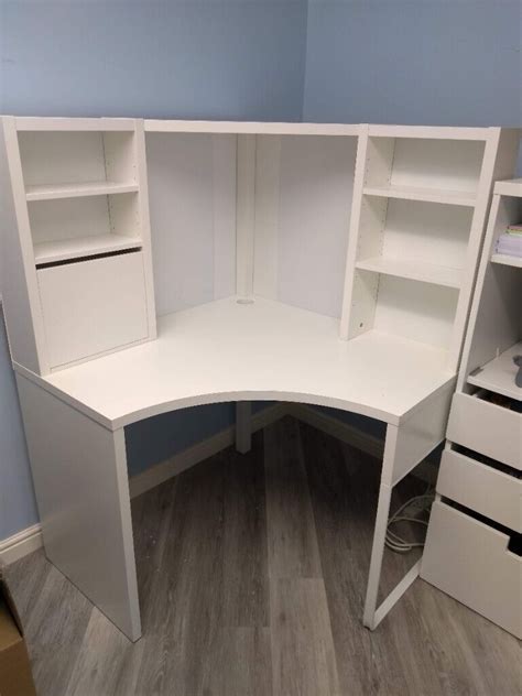 ikea corner desk with shelves